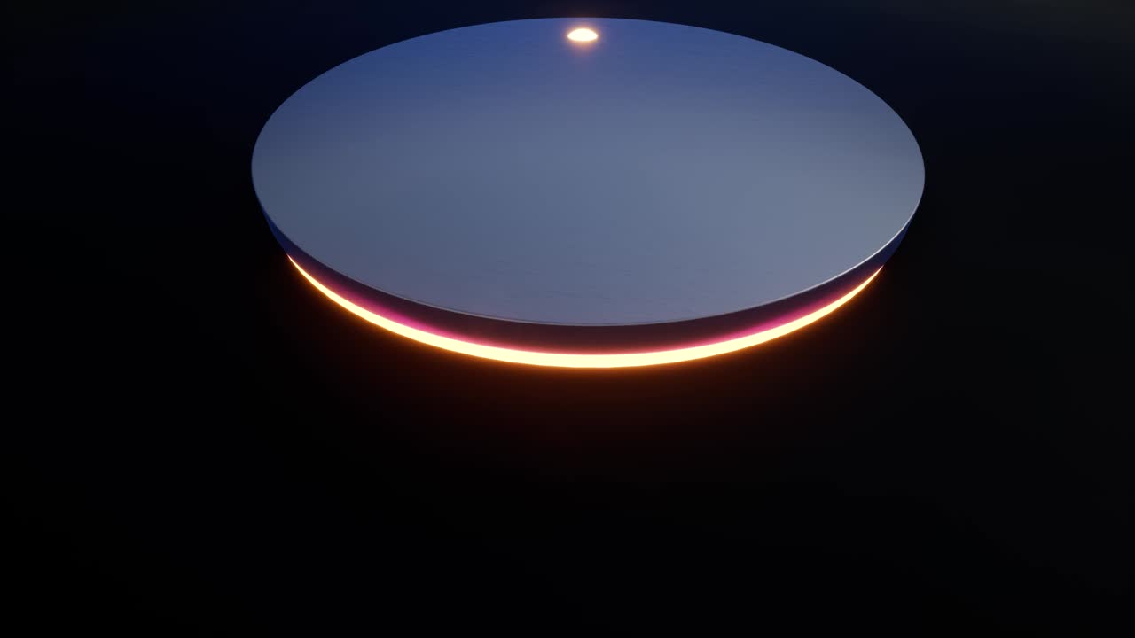 aplicación robot de alarma botón de neón concepto tecnológico equipo moderno 4k