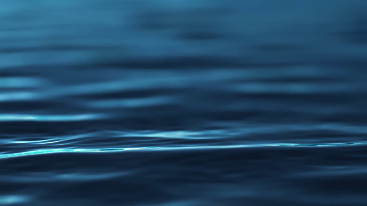 Abstract Close-Up of Calm Blue Water Surface