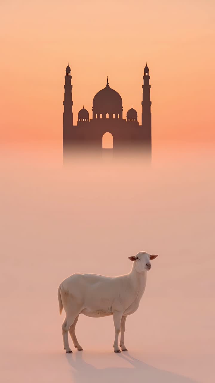 Eid al-Adha Moschea Sfondo islamico 4K
