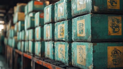 Stacks of Vintage Boxes
