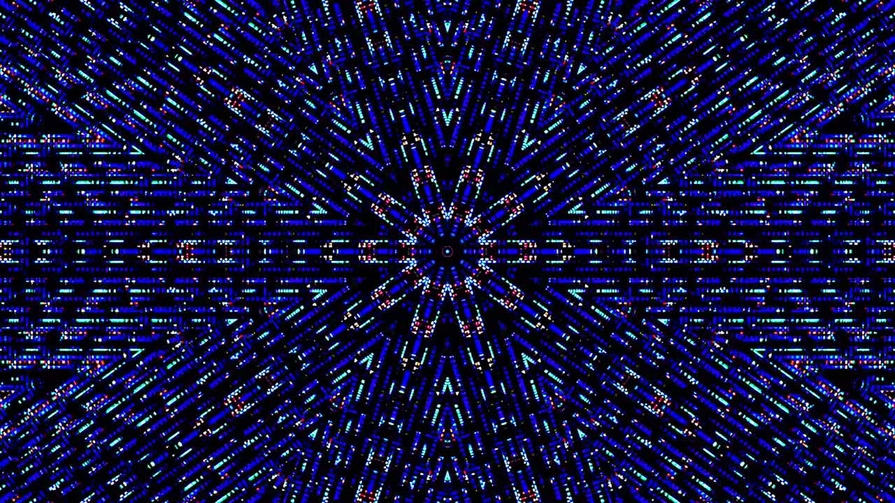 líneas brillantes que establecen el movimiento de la onda, coloridas, sobre un fondo negro