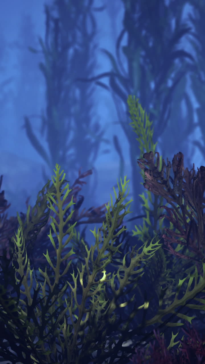 미스터리 한 수중 세계: 해조류 숲 을 탐험 하는 것