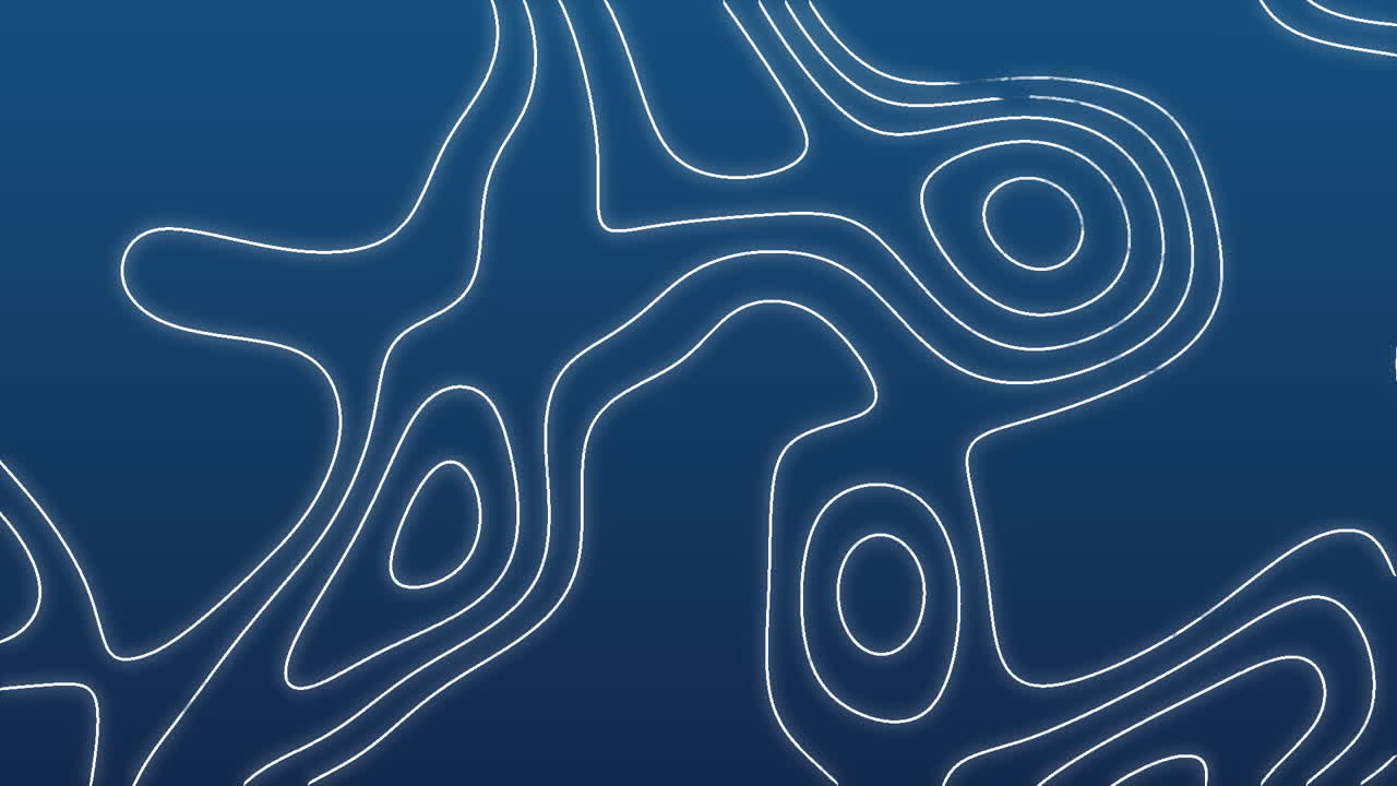 animación del mapa de la montaña azul y blanco