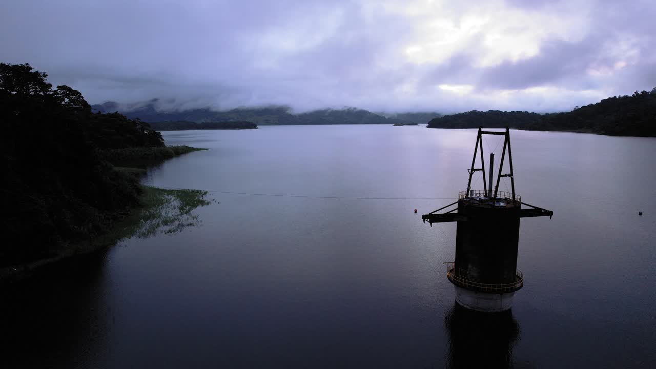 Aerial Drone images Lake Arenal, Alajuela, Costa Rica.