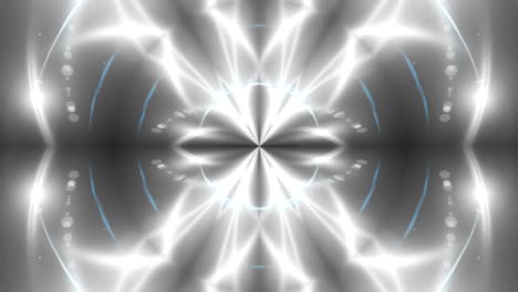 abstract background with vj fractal silver kaleidoscopic. 3d rendering digital backdrop