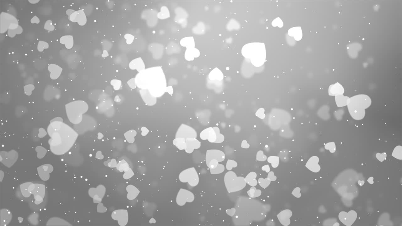Abstract Gray and White Heart Background