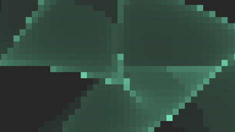píxeles verdes en un patrón de 8 bits sobre degradado negro