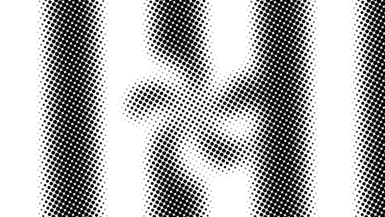 많은 점의 반 음색, 컴퓨터 생성 추상적인 배경, 광학 착각 효과와 함께 3d 렌더링 배경