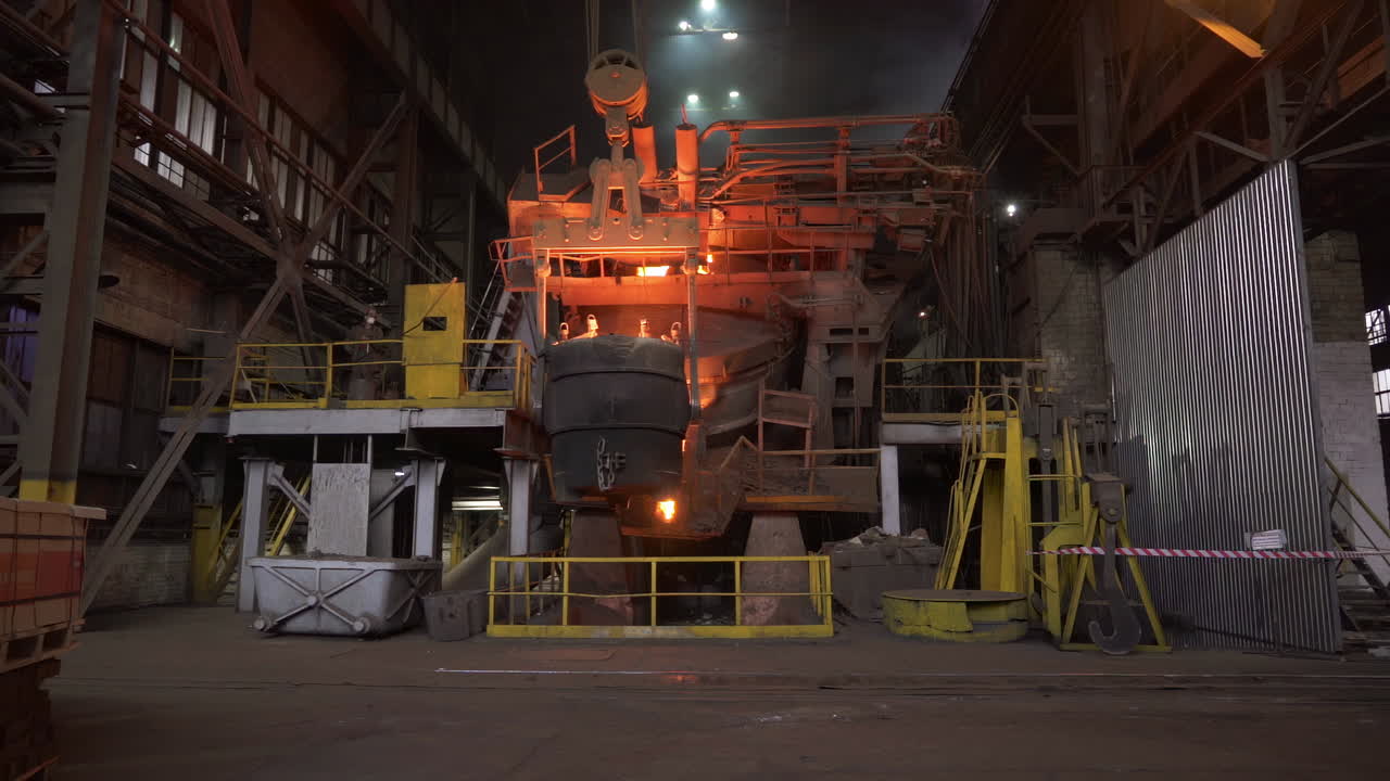 Stahlproduktion in einem Werk