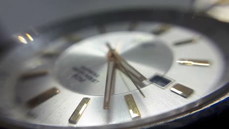 primer plano, de, reloj de pulsera para hombre