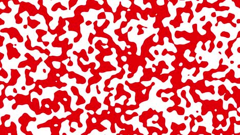 abstract animation of red shapes morphing on white background. seamless loop animated background, wallpaper.