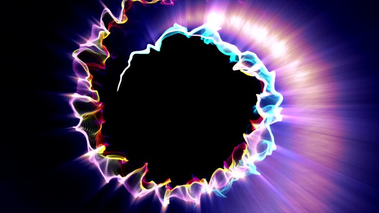 Magical Particles Ring Abstract Background, Animation, Rendering, Loop