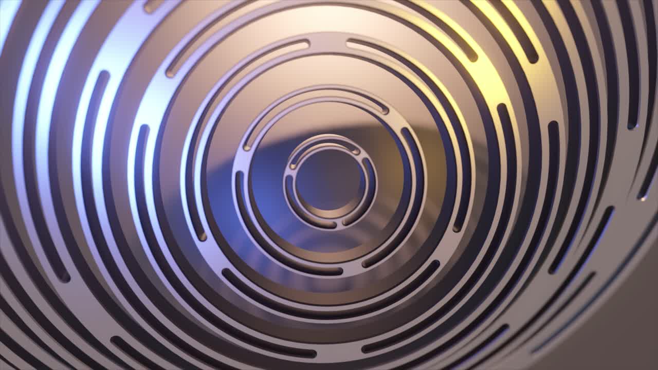 anillos de metal abstractos