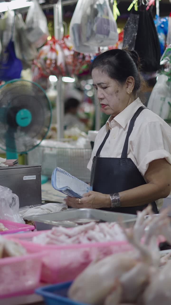 Woman at a market