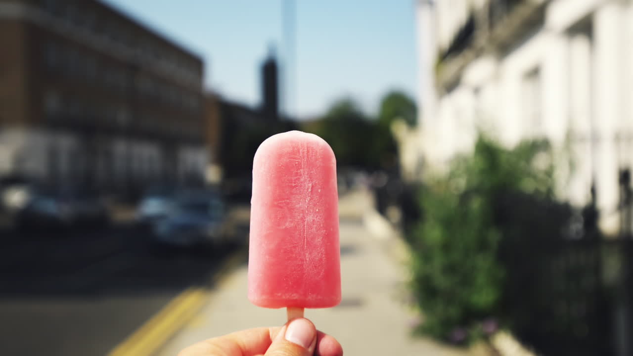 el helado rosa en londres.