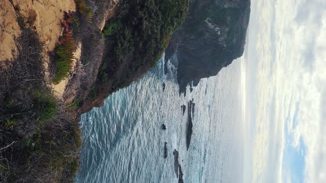 Almograve-Beach,-Alentejo,-Portugal,-Vicentine-Coast-Natural-Park-Portugal,-Hiking-Rota-Vicentina-the-Fisherman's-Trail-Along-the-Alentejo-Coastline-to-Wild-and-Rugged-Beaches-Narrow-Cliff-Side-Paths