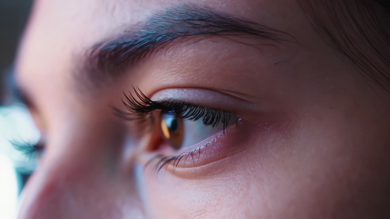 primer plano de los ojos de una mujer.