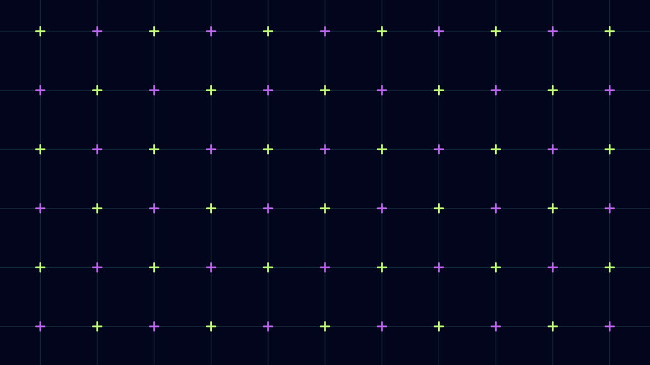 네온 십자가와 함께 디지털 판타지 기하학 격자 패턴