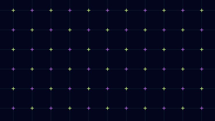 Digital fantasi geometrisk gittermønster med neonkors