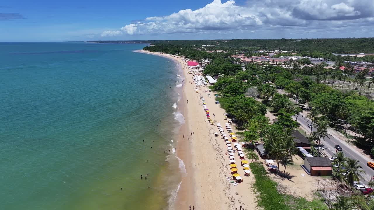 Areia da Praia em Porto Seguro, Bahia, Brasil