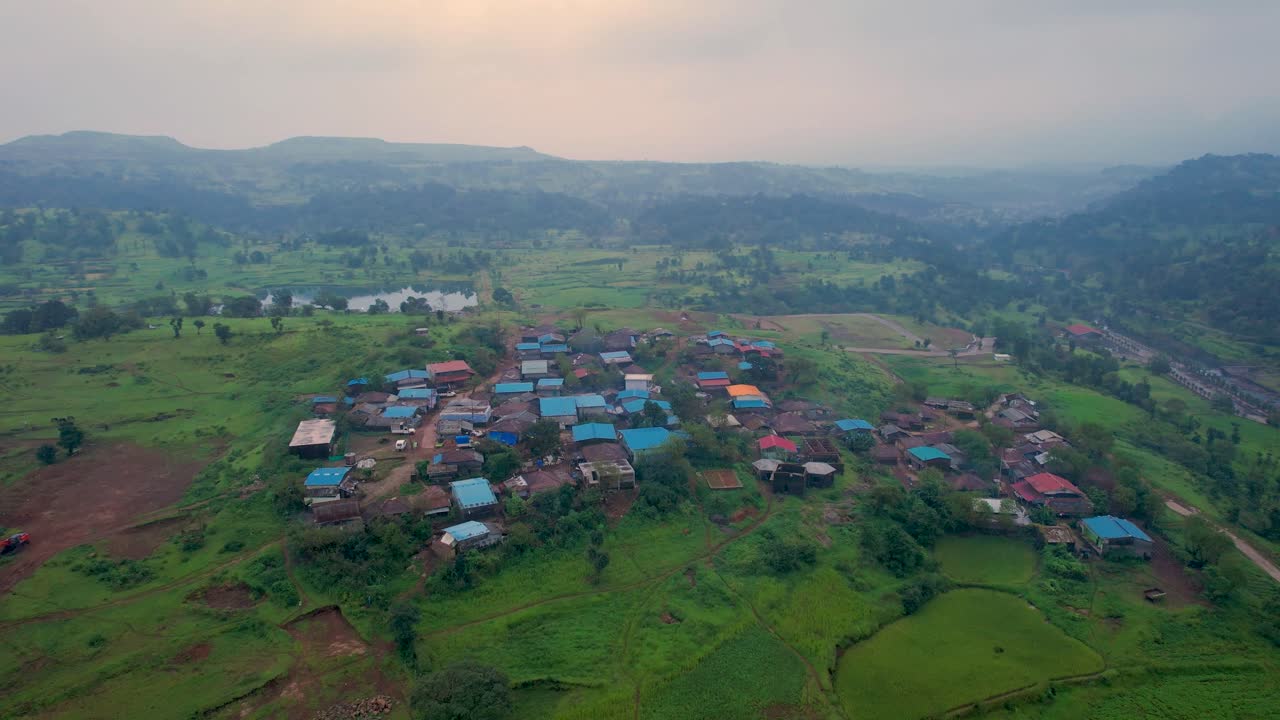 A small village in middle of mountains