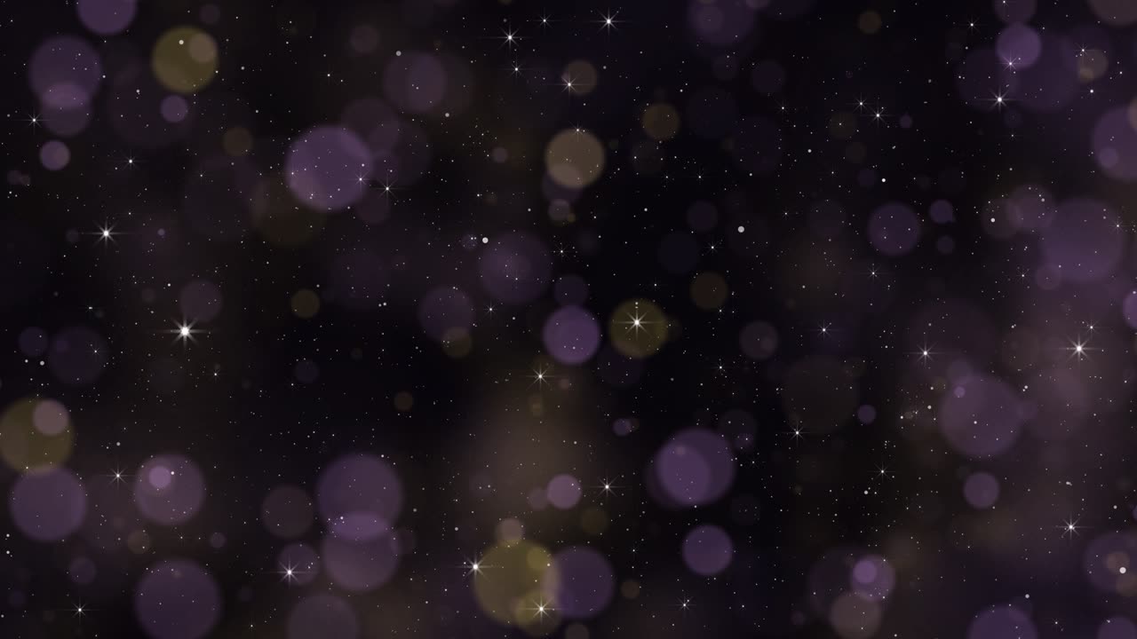 Luxurious christmas glitter garlands holiday party lights floating dust particles background new