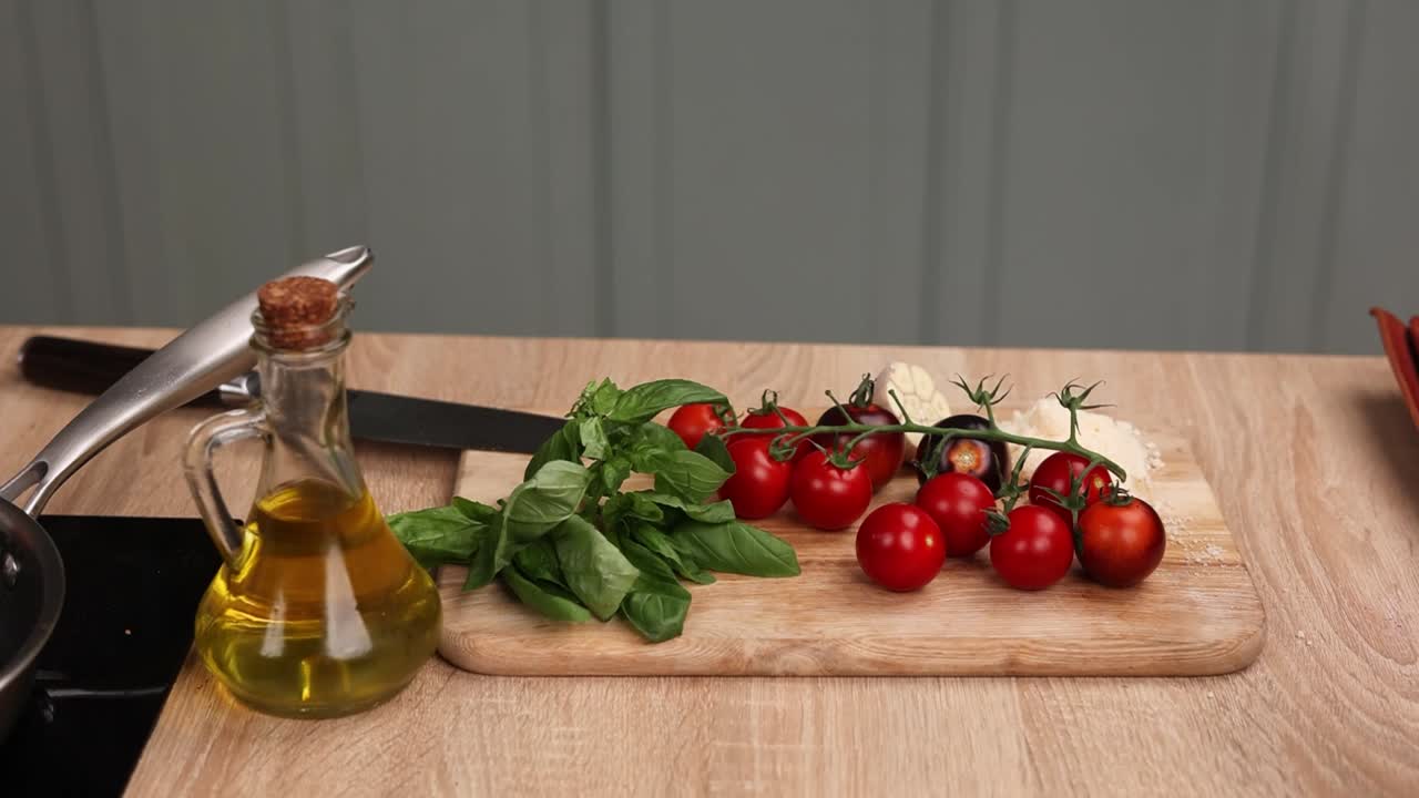 ingredientes para la pasta o la ensalada