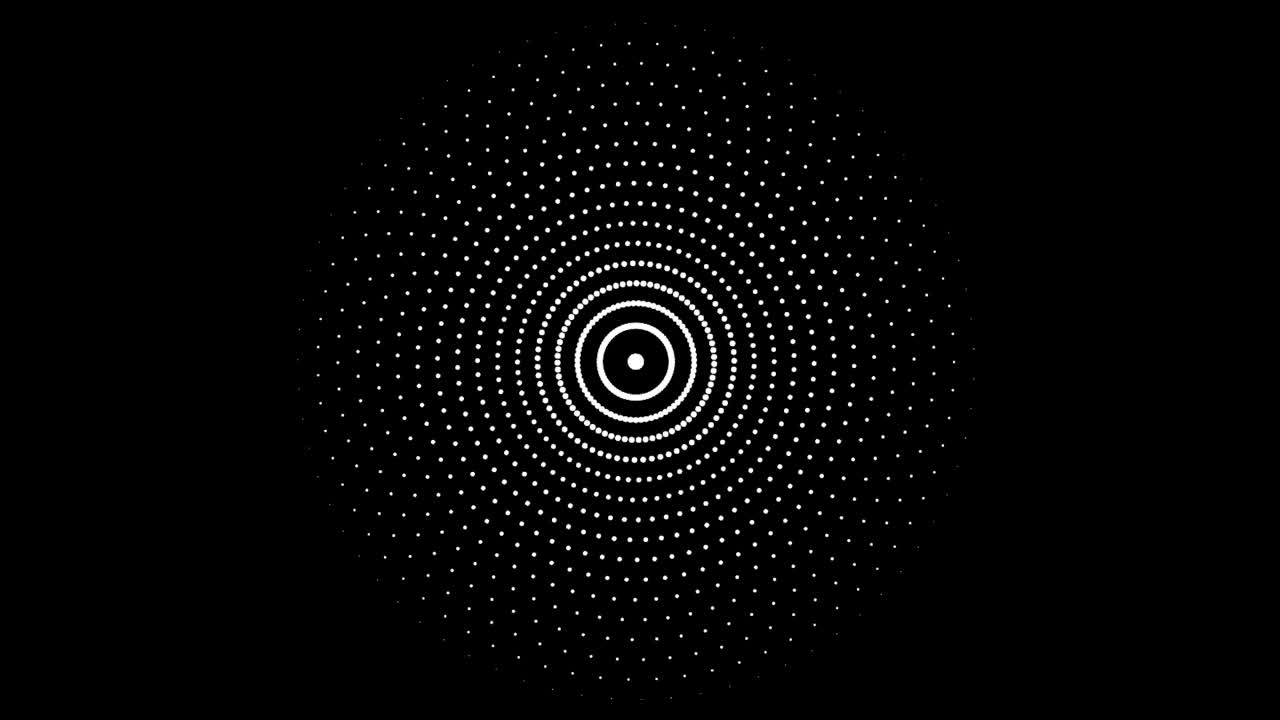 fondo de puntos giratorios circulares abstractos