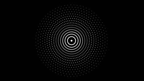 fondo de puntos giratorios circulares abstractos