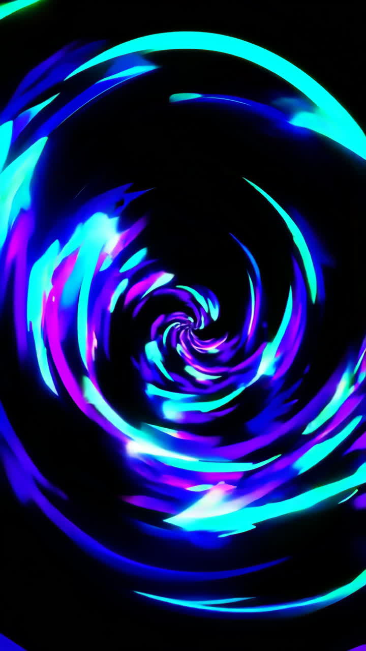 Abstract Neon Spiral