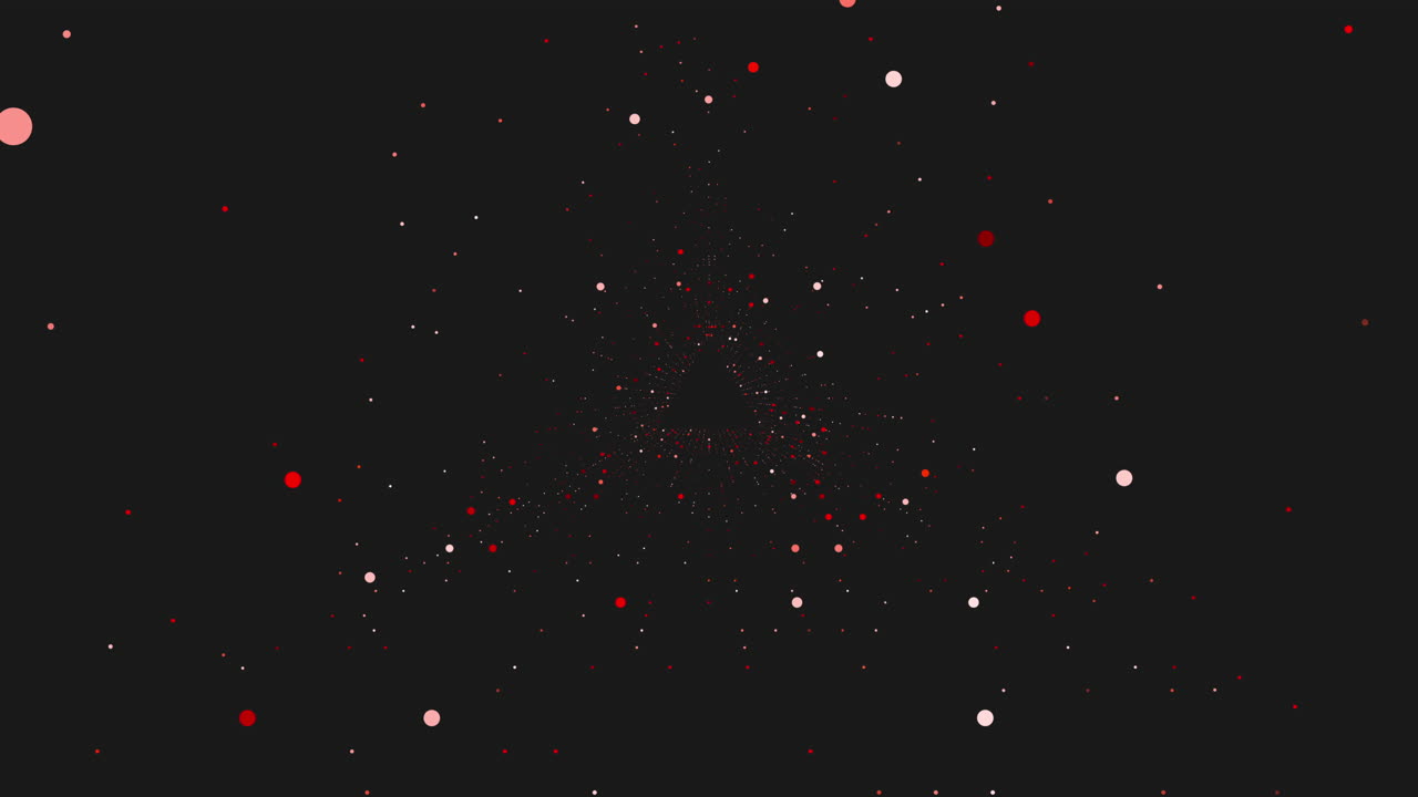 Circular array of dots on black background
