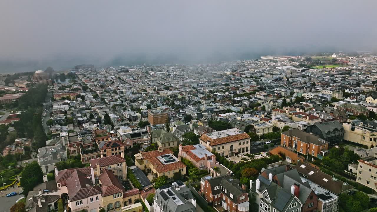San Francisco city aerial view