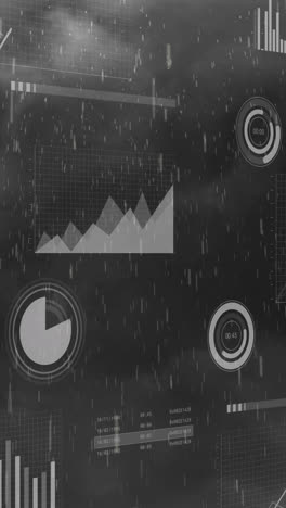 animación del procesamiento de datos a través de nubes