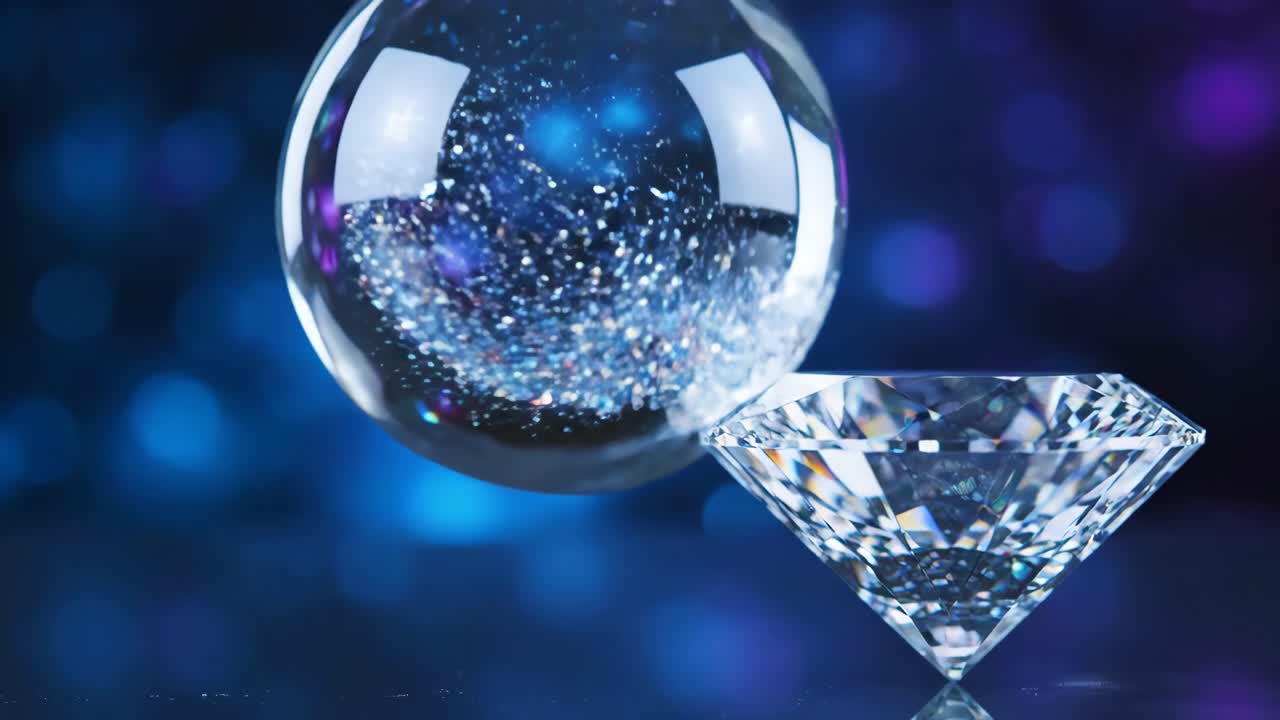 Diamond and Glitter Sphere