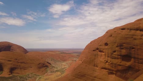 uluru-ayres rock australia, aerial view close to the summit and views of landscape