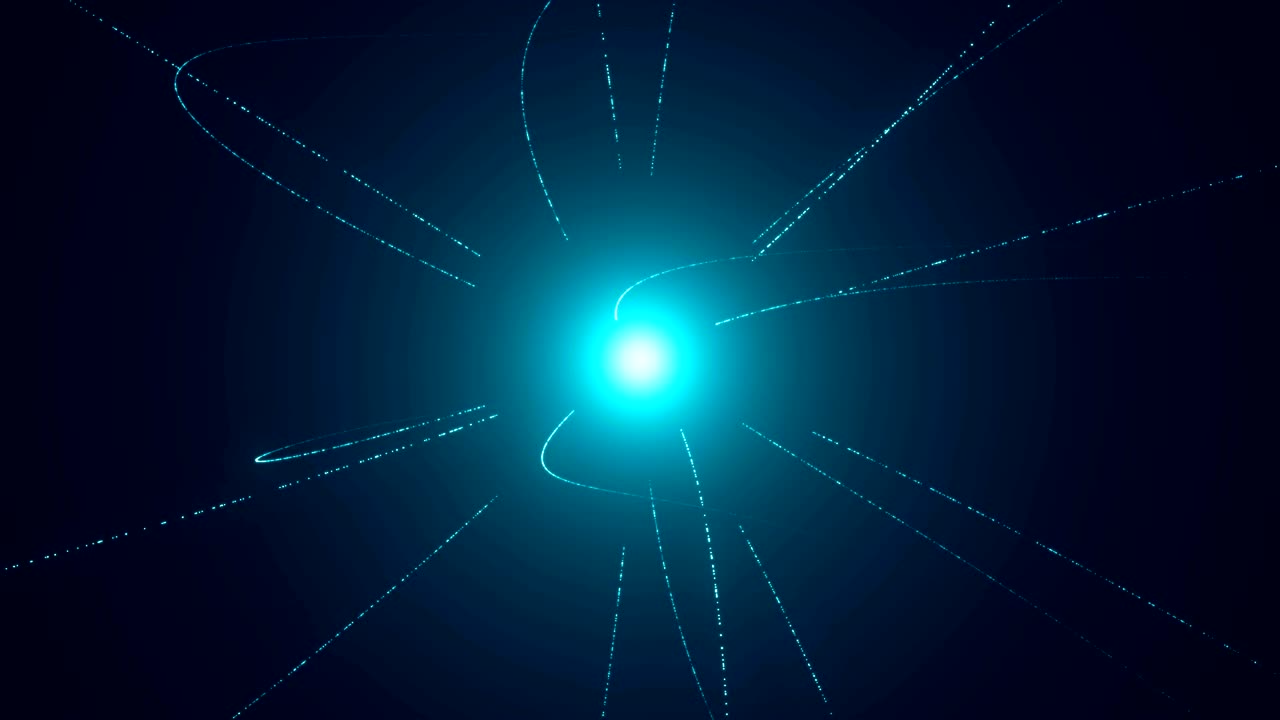 Abstract animated background with line sphere