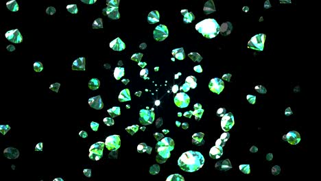 intro lentamente cayendo diamantes, hermoso fondo. sin costuras en bucle