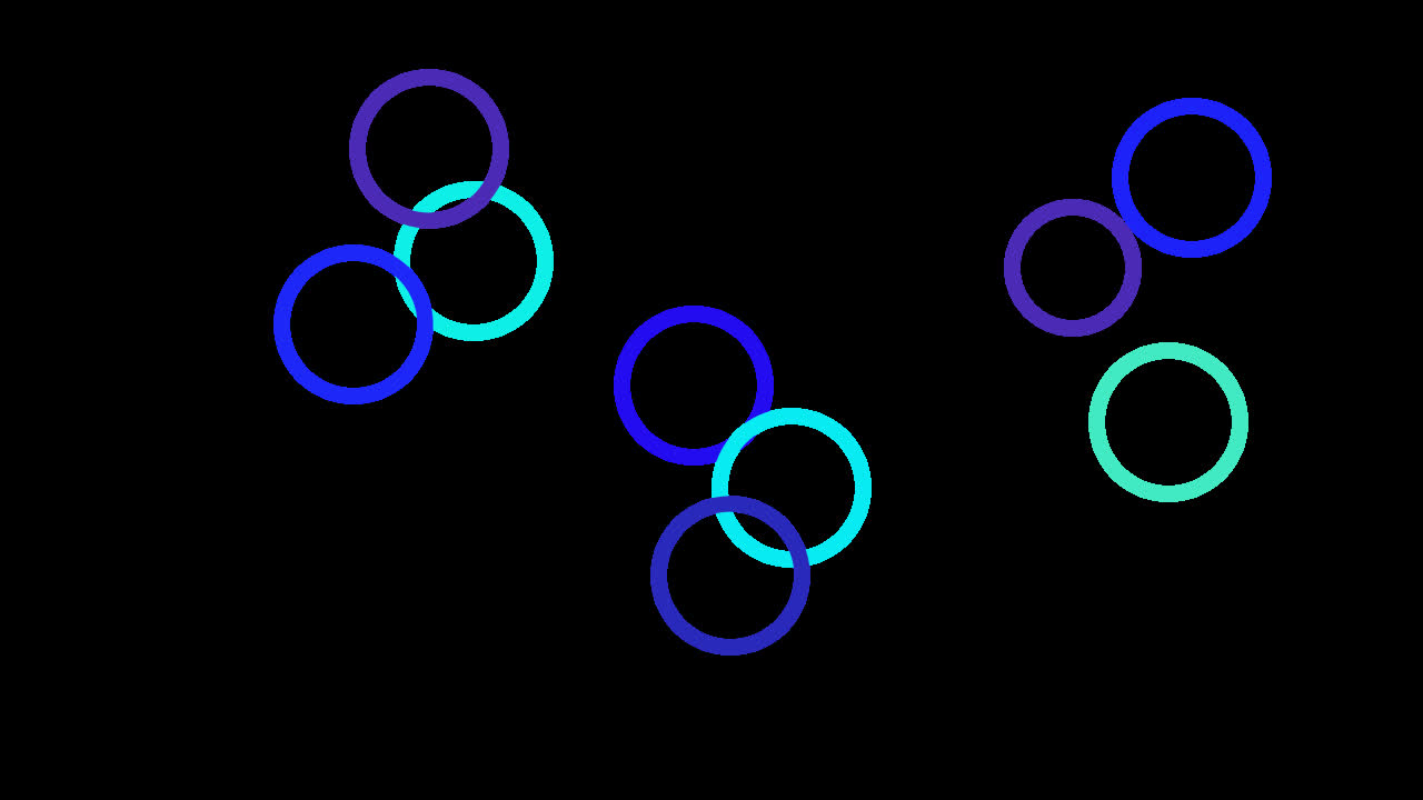 Festlig baggrund. Alfakanal. Animation, baggrund med ringe.
