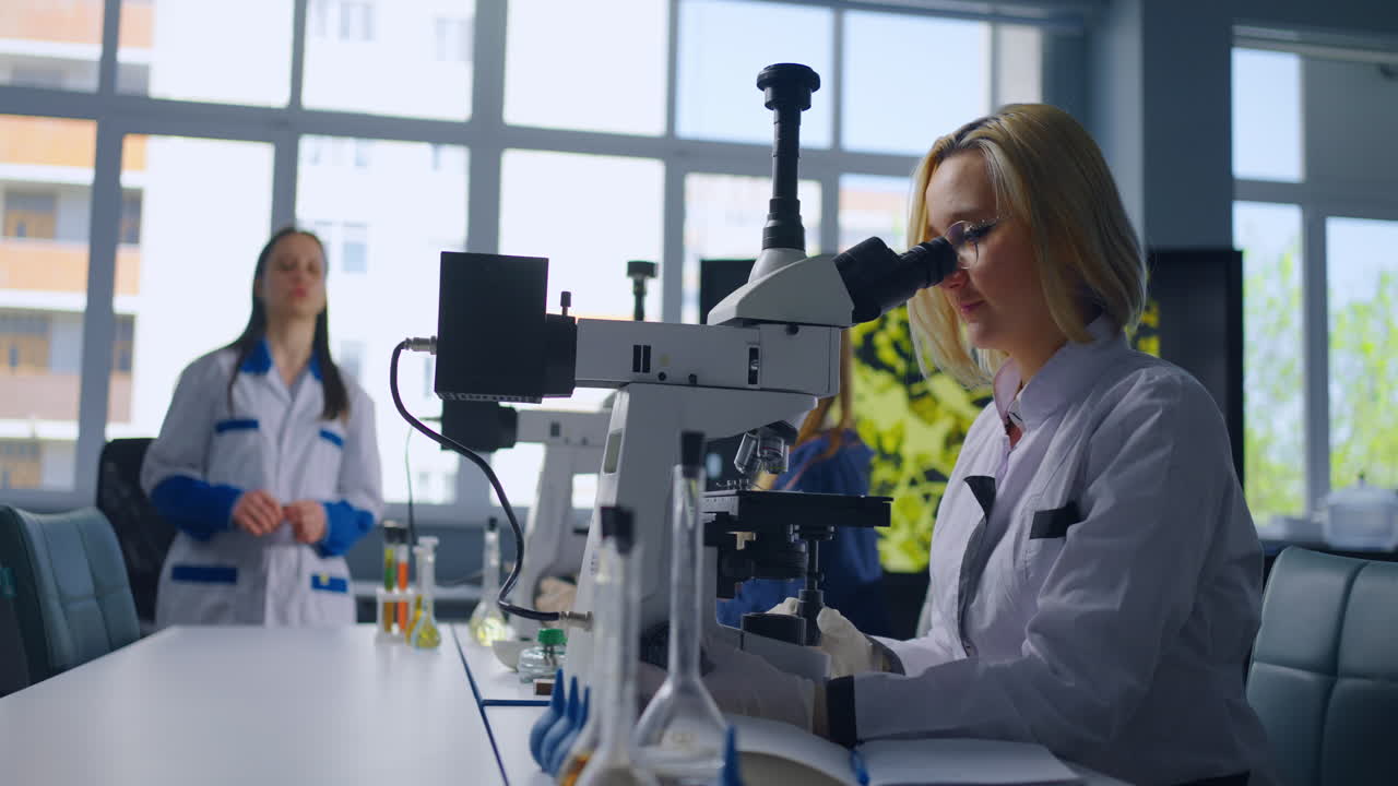 Scientists working in a laboratory