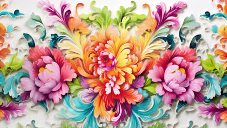 papel tapiz de flores hecho con