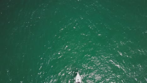 speedboat in the tropical waters of west sumbawa, indonesia