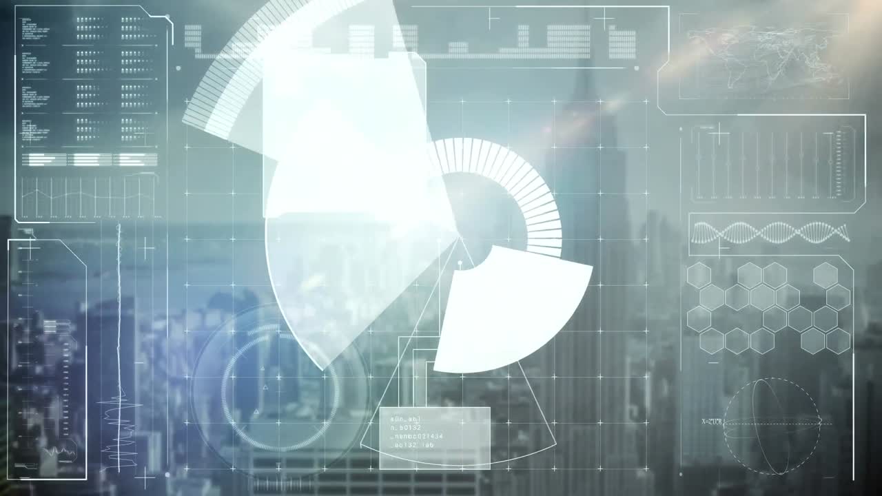 범위의 애니메이션과 도시 풍경에 대한 데이터 처리