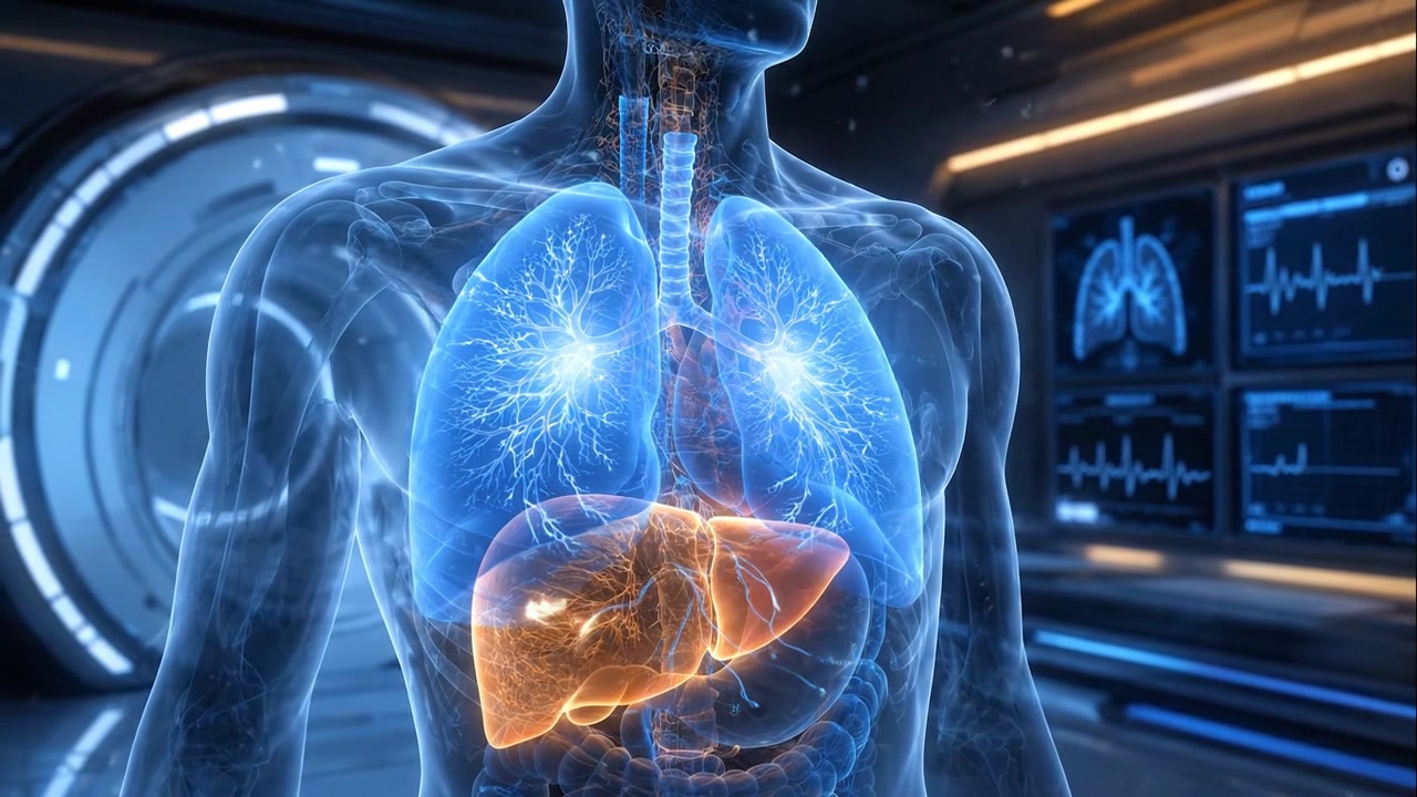Digital Medical Visualization of Human Liver and Lungs