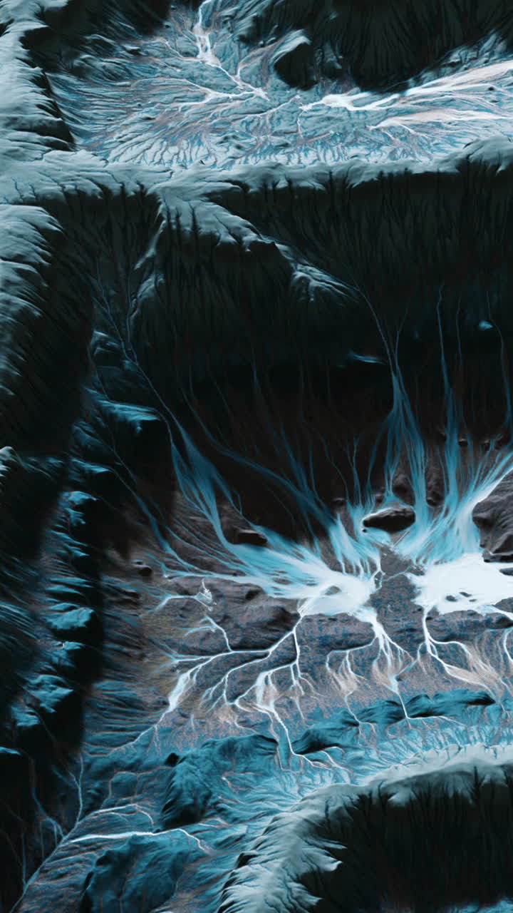 View of the alien planet landscape