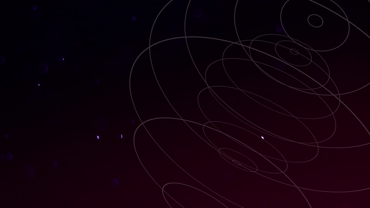 Motion abstract geometric shape with particles in space 24