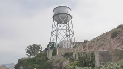 alcatraz water tower in slow motion