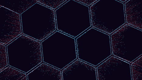 symmetrical hexagonal pattern with nested hexagons