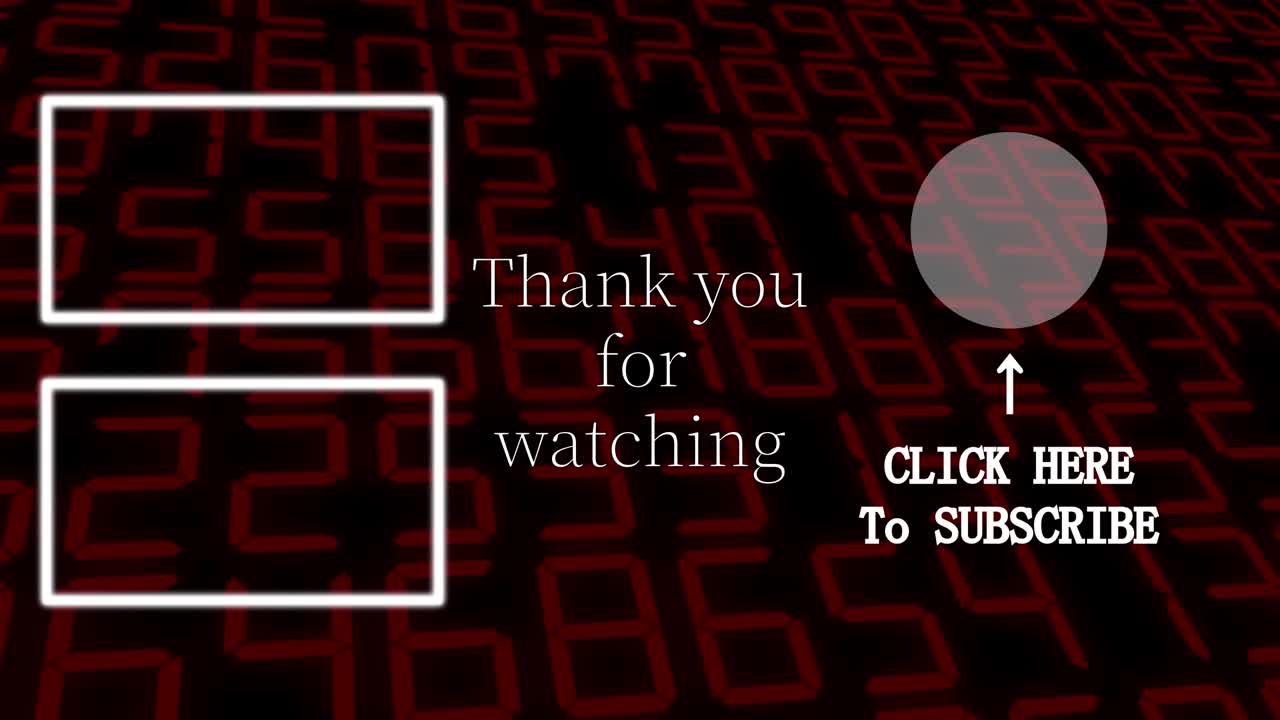 무작위 숫자 끝 카드 끝 화면 모션 그래픽