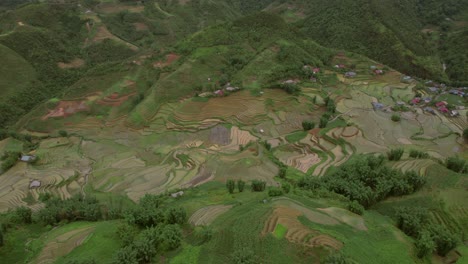 aerial view of sa pa in vietnam's hoàng liên son mountains