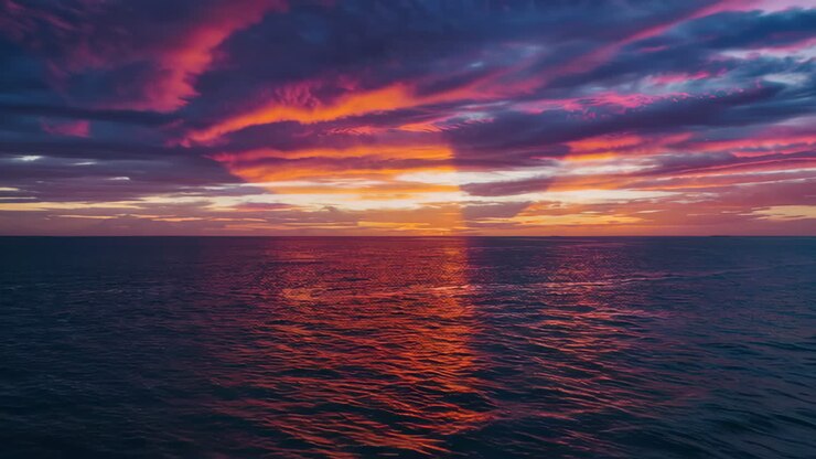 Stunning Sunset Over the Ocean